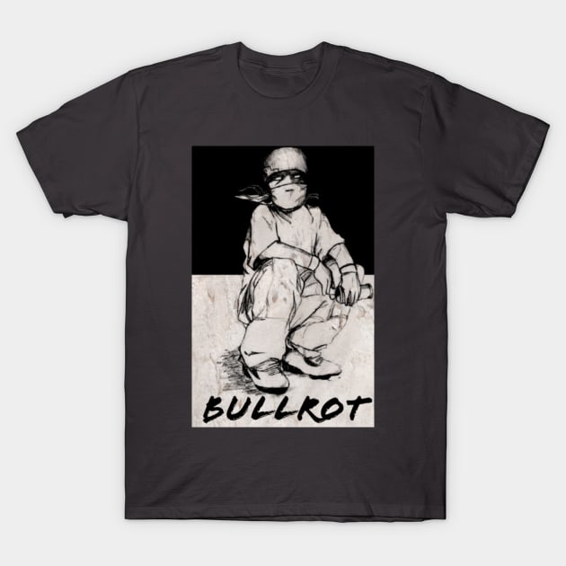 Bullrot Tag Noire Blanc et Nom T-Shirt by BULLROT